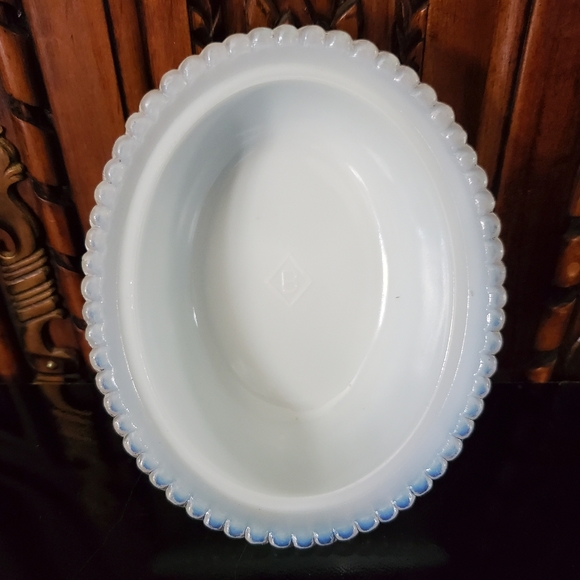 Vntg🦃 Boyd Art Glass 5 1/2" Turkey On Nest / Basket Bright White Milk Glass - Picture 8 of 14